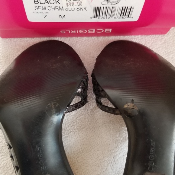 BCBG Zavier size 7 Black Heels - Picture 5 of 6